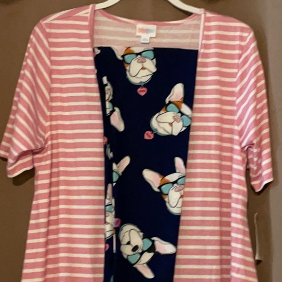 NWT LuLaRoe XL Perfect Tee & TC2 French Bulldog Leggings Outfit